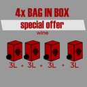 4 BAG IN BOX VINO- SPECIAL OFFER