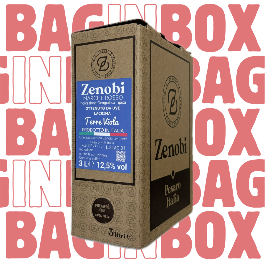 Terre viola - Marche IGT Rosso da uve Lacrima-bag in box 3L